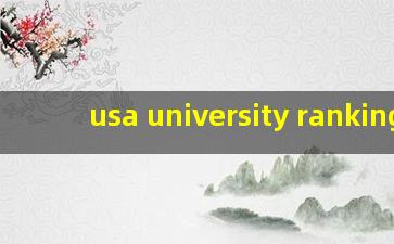 usa university ranking